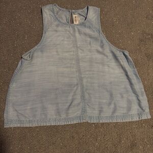 Cloth & Stone Chambray Halter Top - L